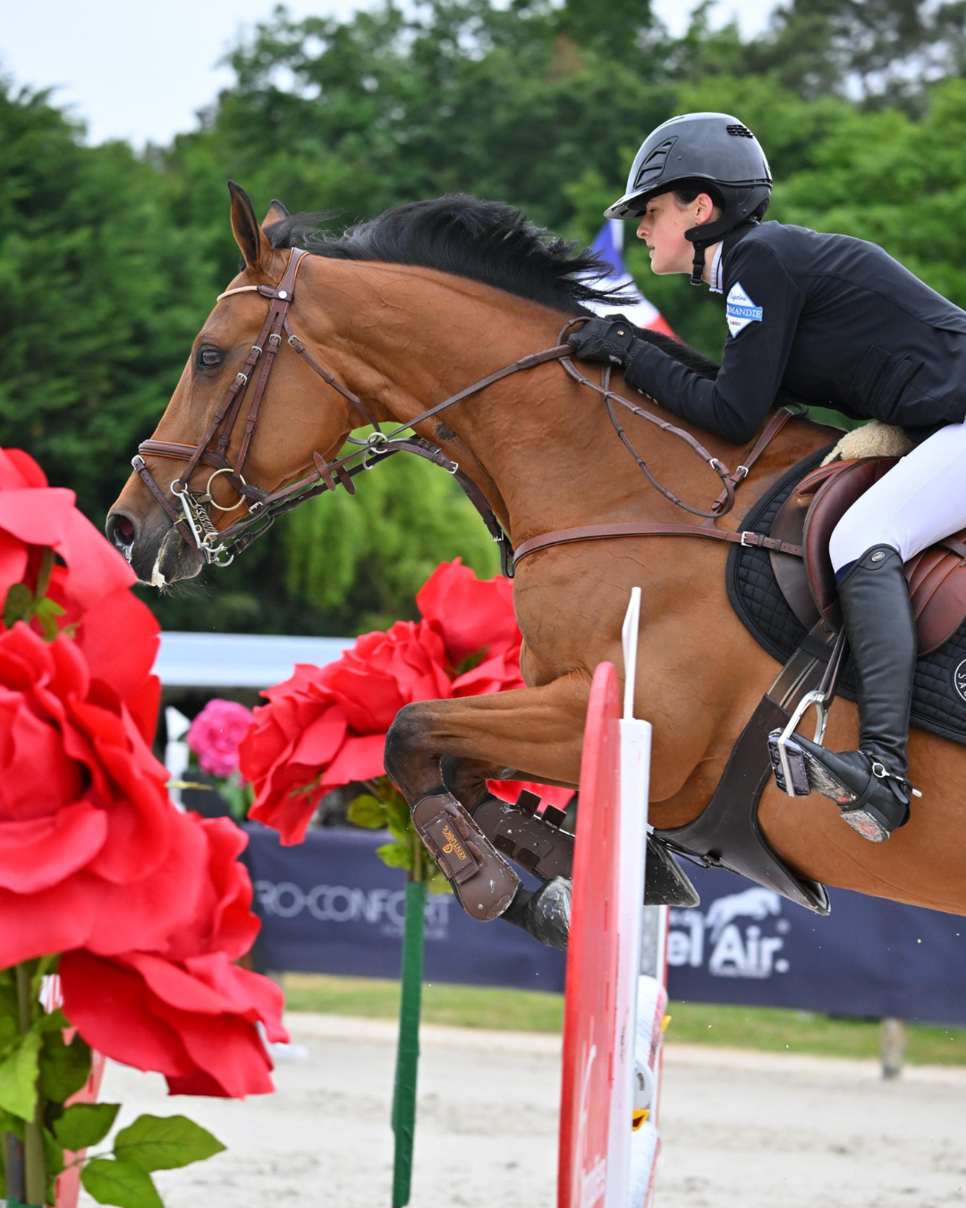 Cavalière de l’Académie Delaveau à cheval